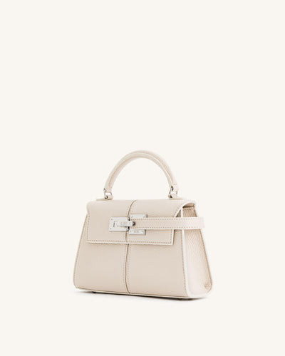 Borsa con manici superiori Elise - Bianco