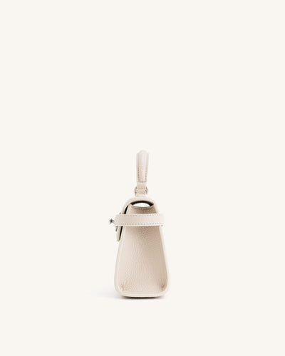 Borsa con manici superiori Elise - Bianco