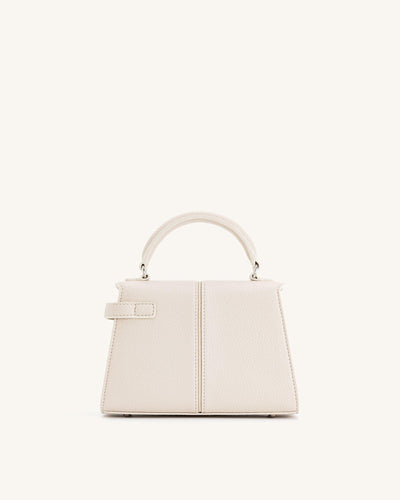 Borsa con manici superiori Elise - Bianco