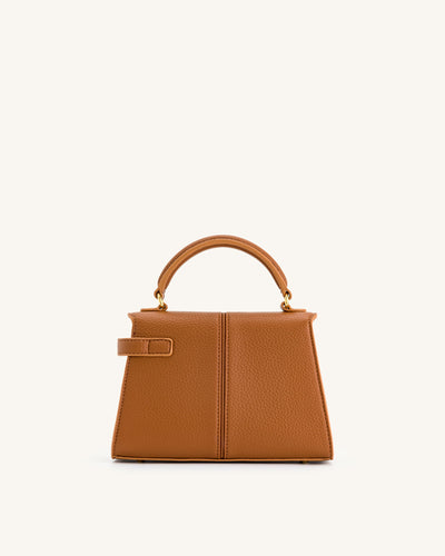 Borsa con manici superiori Elise - Marrone
