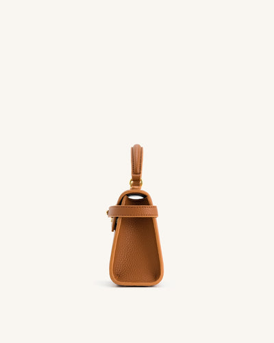Borsa con manici superiori Elise - Marrone