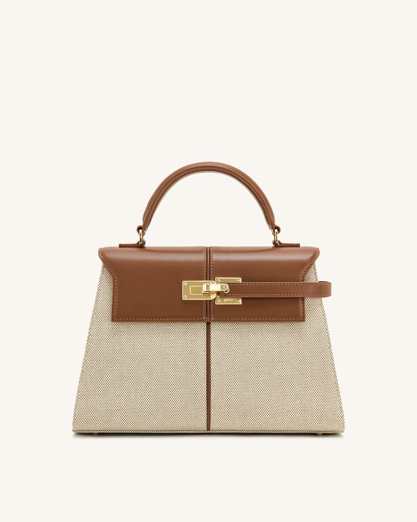 Borsa Elise grande - Tela marrone