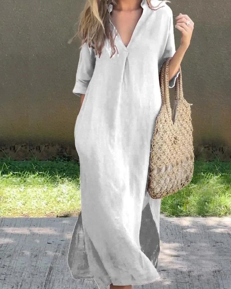 Auralyn – L’Abito in Lino Perfetto per un’Eleganza Naturale