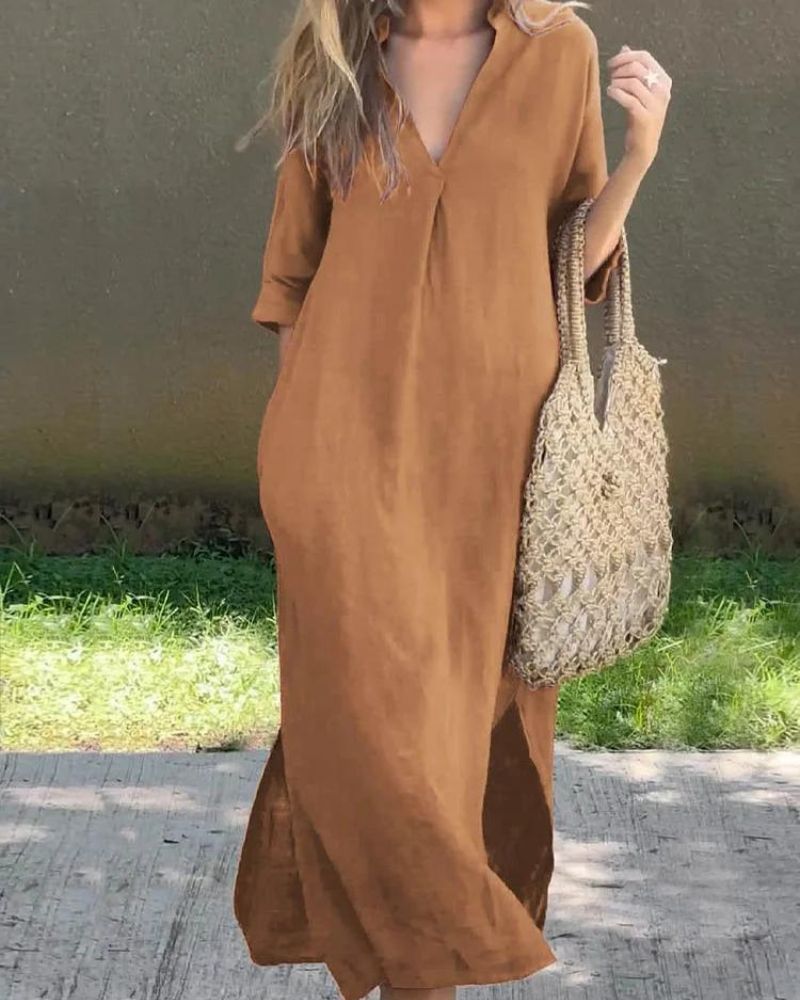 Auralyn – L’Abito in Lino Perfetto per un’Eleganza Naturale