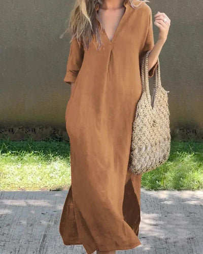 Auralyn – L’Abito in Lino Perfetto per un’Eleganza Naturale