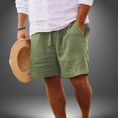Pantaloni Corti Artigianali in Lino