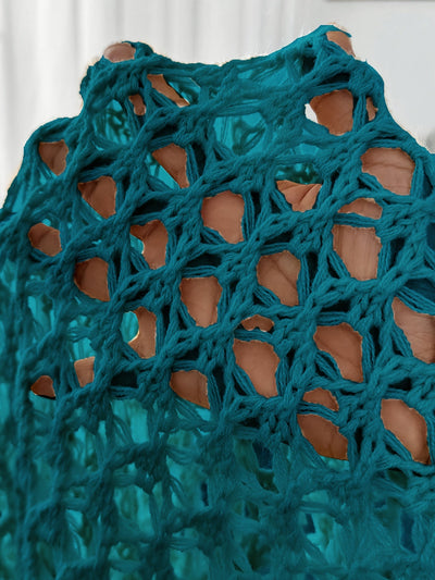 Etleva - Elegante Cardigan Traforato Con Maniche A Pipistrello